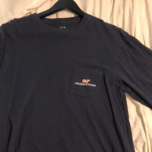 Blue Vineyard Vines long sleeve T shirt
